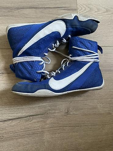 nike перчатки: Мужские кроссовки, 43, Nike, Б/у, цвет - Синий, Самовывоз, Платная доставка — 1