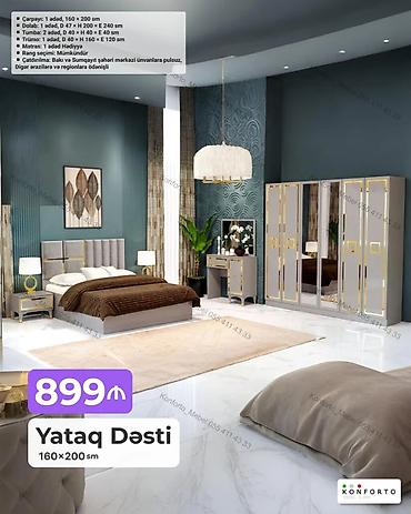 Yataq Dəsti – 160×200 sm Komplektasiya: - Çarpayı: 1 ədəd, 160×200 sm lalafo.az -da Yataq Dəsti – 160×200 sm Komplektasiya: - Çarpayı: 1 ədəd, 160×200 sm