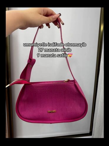 Çantalar: Qadın çantaları – 4 model 1) Qəhvəyi monoqramlı mini çiyin çantası - — 9