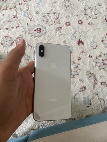 бэушный компьютер: IPhone X, Колдонулган, 256 ГБ, Ак, 75 %