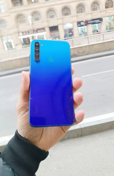 Xiaomi: Xiaomi Redmi Note 8, 128 GB, rəng - Göy, 
 Barmaq izi, Face ID