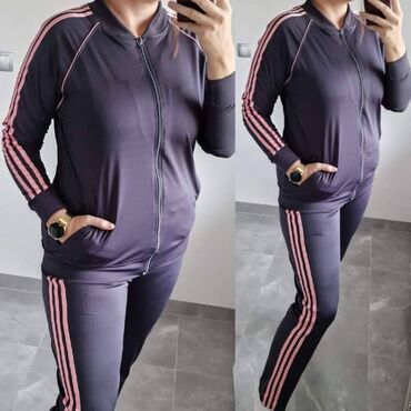 Gornji i donji deo: Adidas ženska trenerka za punije Novo Mokra likra Veličine 2xl 3xl — 5