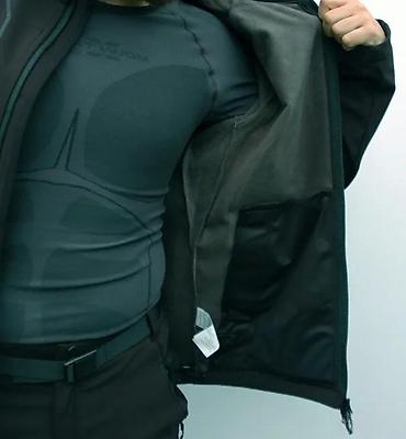 Jakne za prelazni period: Muška softshell jakna Mountain X Spirit – crna - Materijal: softshell — 5