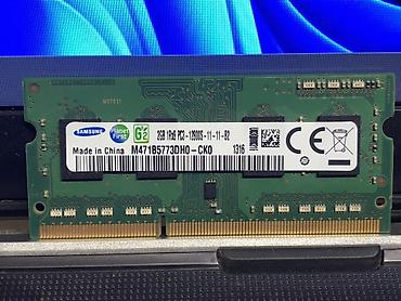 2gb ddr3 notebook ram: Samsung noutbuk üçün RAM yaddaş modulu. Əsas xüsusiyyətlər: - Brend — 2