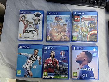 PS4 (Sony PlayStation 4): PS 4 FAT В ОШЕ 18.000сом с дисками не прошитая 500гб 6 дисков Fifa 22 — 3