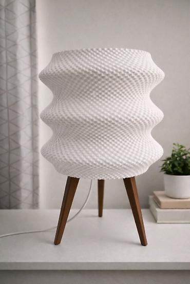 pla filament: Gecə lampası. Ölçü: 19x19x38sm. Rəng seçimi müştərinin istəyinə uyğun — 2