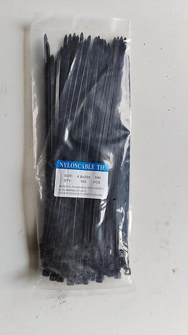 Məişət məhsulları: 200 ƏDƏD Naylon kabel bağları (zip tie) - Material: Nylon 6.6, UL — 1