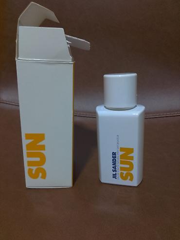 nuxe kozmetika: Jil Sander,Sun,zenski,75 ml.Koriscen.Ima vise od polovine .U roku.I — 1