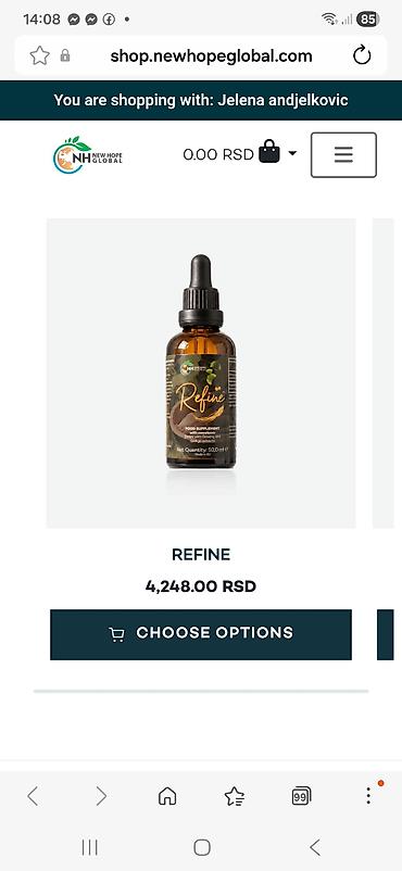 Suplementi: **Enhance + Refine – tečni dodaci ishrani u kapima** Kombinacija dva — 11