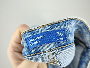buty sagan botki: Sinsay, Jeansy damskie, rozmiar S — 4