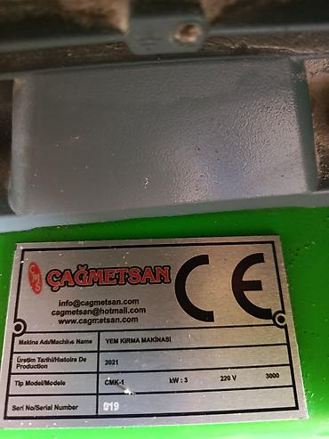 Сельскохозяйственное оборудование: Çağlak yem kırma makinesi - İstifadə sahəsi: qarğıdalı, arpa, buğda — 5