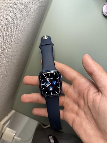 honor smart: Apple watch 7/45mm,saat əla vəziyyətdədir,üzərində qoruyucu plyonkayla — 1