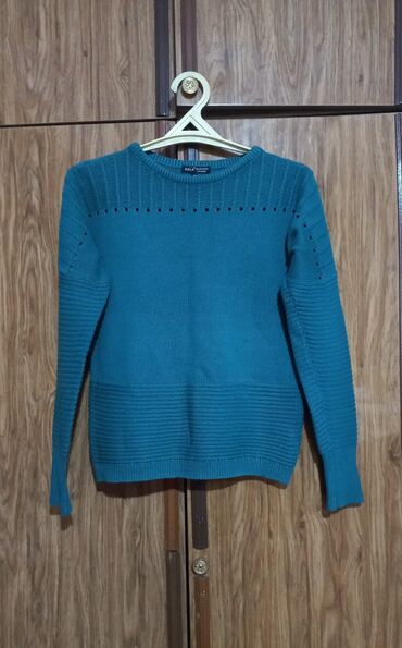 длинный вязаный свитер: Женский свитер, Средняя модель