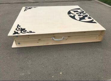 столы раскладные деревянные: Улуттук кыргыз үстөлү, Жаңы, Бүктөө, Жыгач, түсү - Саргыч боз