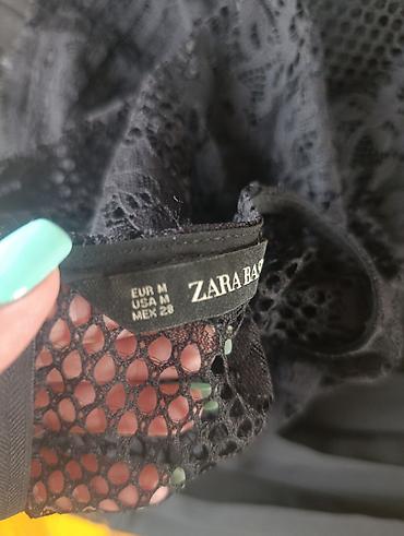 solo obuca baletanke: ZARA Basic haljina, veličina M (EUR M / USA M / MEX 28). Crna midi — 3