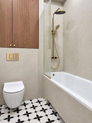 радуга вест пансионат: 3 комнаты, 116 м², Элитка, 12 этаж, Дизайнерский ремонт — 6