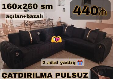 Masa və oturacaq dəstləri: Künc divan