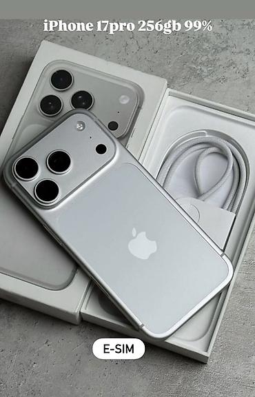 IPhone 17 Pro, Б/у, 256 ГБ, Серебристый, Коробка, 99 %