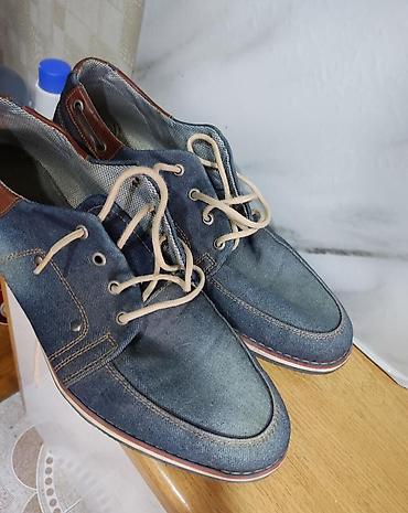 Kişi ayaqqabıları: Kişi ayaqqabısı 45 razmer – denim üslublu krosovka/mokasin tipli — 2