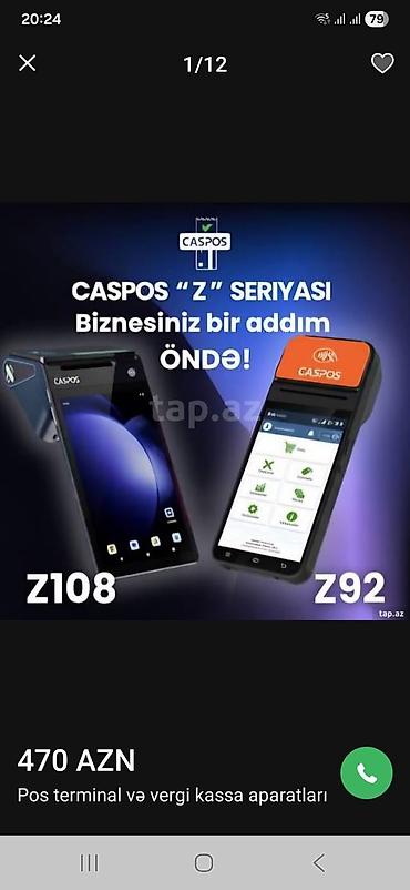 Kassa avadanlığı: CASPOS “Z” seriyası – Z108 və Z92 ağıllı POS/kassa həlləri — 1