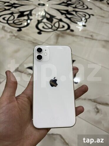 iphone 11 platasi: IPhone 11, 64 GB, Ağ, Face ID, Simsiz şarj, Sənədlərlə