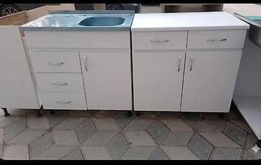 Yeni Kvadrat Mətbəx çanağı, Şkaflı, Paslanmaz polad, Pulsuz çatdırılma