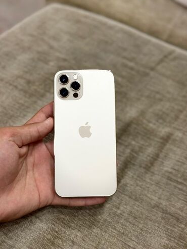 телефон 12 айфон: IPhone 12 Pro, Колдонулган, 256 ГБ, Алтын, Коргоочу айнек, Каптама, Куту, 100 %