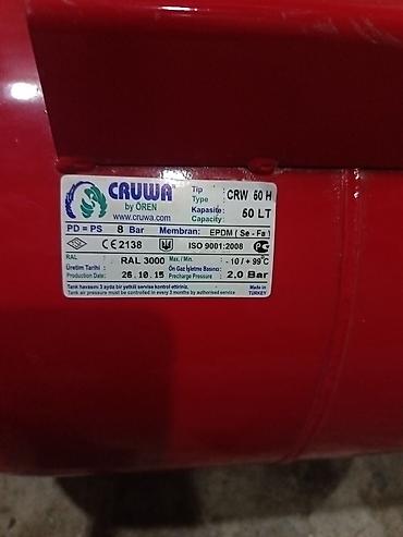 turksan su ceni: CRUWA CRW 50 H hidrofor membranlı genişlənmə çəni - Tutum: 50 litr - — 2