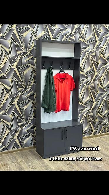 dekor sar: Yeni, 2 qapılı, Boz, Açılan, Düz dolab — 1