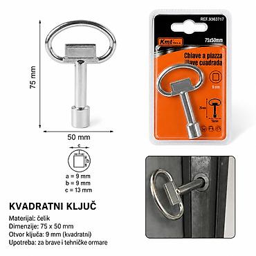 KMT Beli ključ 9363717 Kvadratni ključ za tehničke ormare i brave – na lalafo.rs KMT Beli ključ 9363717 Kvadratni ključ za tehničke ormare i brave –