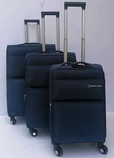 Putni koferi i torbe: Tekstilni koferi na točkićima – set - Materijal: izdržljiva tekstilna — 18