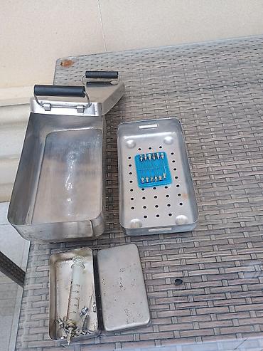 steril sargi paketi: Paslanmayan poladdan hazırlanmış tibbi sterilizator dəsti Tərkibi: - — 4