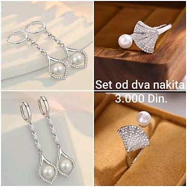 polovne stvari: Elegentni posrebreni set nakita od hirurskog čelika sa žigom S925 – — 1
