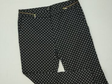 stradivarius spodnie czarne z wysokim stanem: H&M, Material trousers for women, size 2XL