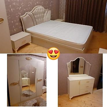 Yataq otağı dəstləri: İkinəfərlik çarpayı, Termo, Dolab, 2 tumba, Yeni — 1