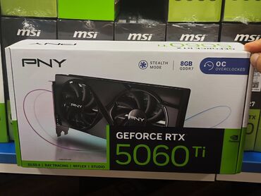 Videokartlar: Videokart PNY GeForce RTX 5060 Ti, 8 GB, Yeni