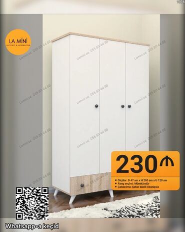 Çarpayılar: Açılan, 3 qapılı Düz dolab, Şifonyer