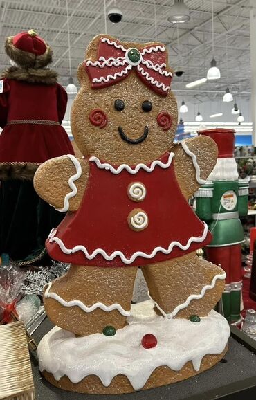 клеем обои: Напольные новогодние фигуры «Пряничные человечки» - Тематика