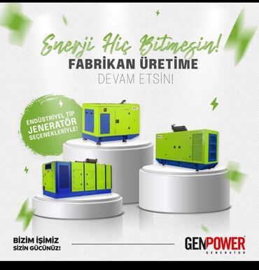 kreditle generator: Yeni Dizel Generator GenPower, Pulsuz çatdırılma, Zəmanətli, Kredit var