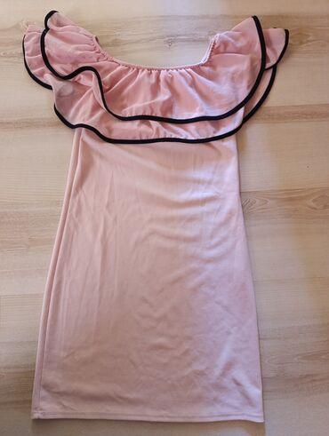 haljine od tila za maturu: S (EU 36), color - Pink, Without sleeves