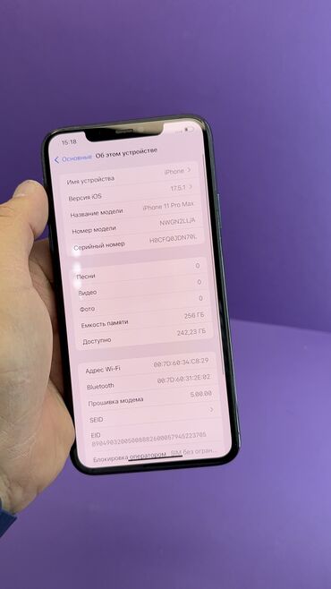 Apple iPhone: IPhone 11 Pro Max, Б/у, 256 ГБ, 81 % — 13