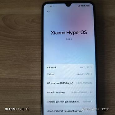 ucuz monitor: Poco C75, 128 GB, rəng - Gümüşü, Sənədlərlə — 4