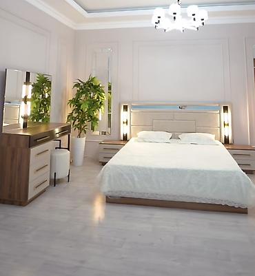 bed sheets: Спальный гарнитур, Новый, Двуспальная кровать, Белоруссия, Самовывоз, цвет - Бежевый — 1