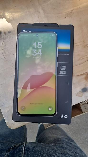 samsung telofon: Samsung Galaxy A56, 128 GB, rəng - Boz, Barmaq izi — 1