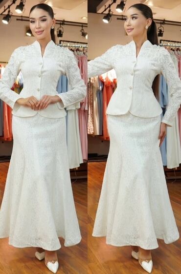 женские пиджаки кардиганы: Костюм с юбкой, Модель юбки: Годе, Миди, Пиджак, L