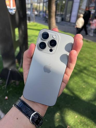 Apple iPhone: IPhone 15 Pro, Б/у, 512 ГБ, Серебристый, 95 % — 1