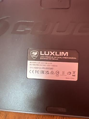 ucuz modemler: Cougar LUXLIM optik-mexaniki aşağı profilli oyun klaviaturası + simsiz — 3