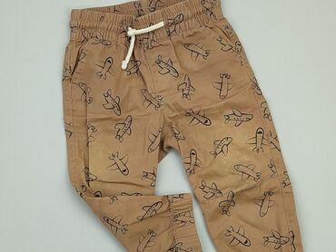 brązowe legginsy: Spodnie dresowe, So cute, 12-18 m, stan - Dobry