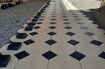 Тротуарная плитка: Тротуарная плитка «Восьмиугольник + квадрат-вставка» - Формат: набор — 4