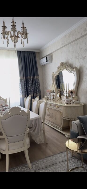 Masa və oturacaq dəstləri: Qonaq otağı üçün, Yeni, Açılan, 8 stul — 2